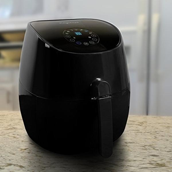 MegaChef 3.5 Quart Airfryer And Multicooker With 7 Pre-programmed Settings in Sleek Black