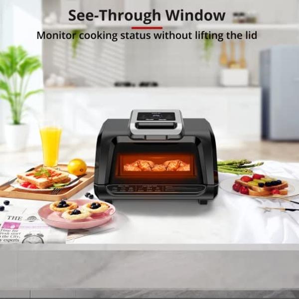 Air Fryer, Smart Compact 7.5L Oil-Free Electric Air Fryers, Timer and Temperature Control, 200°F Digital Airfryer with Flavor-Lock Tech, Dishwasher-Safe & Nonstick, Fit for 2-4 Peo