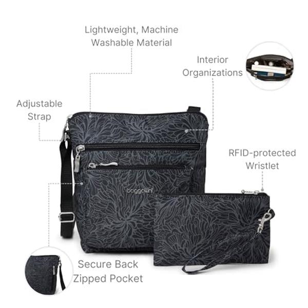 Bagenius Clear Purse Stadium Approved for Women, Transparent Clear Bag with Removable Straps for Work Festival Sporting Events and Concert - Grey
