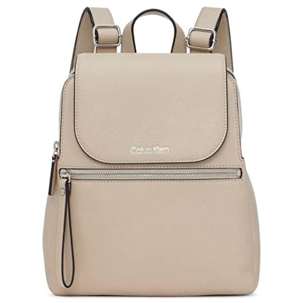 Calvin Klein Reyna Novelty Key Item Flap Backpack, Mushroom