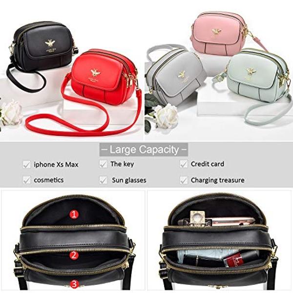 VOLGANIK ROCK Crossbody Purses for Women Shoulder Handbags Lightweight Waterproof Nylon Travel Bag Ladies Pocketbooks(Lake Blue-Large)