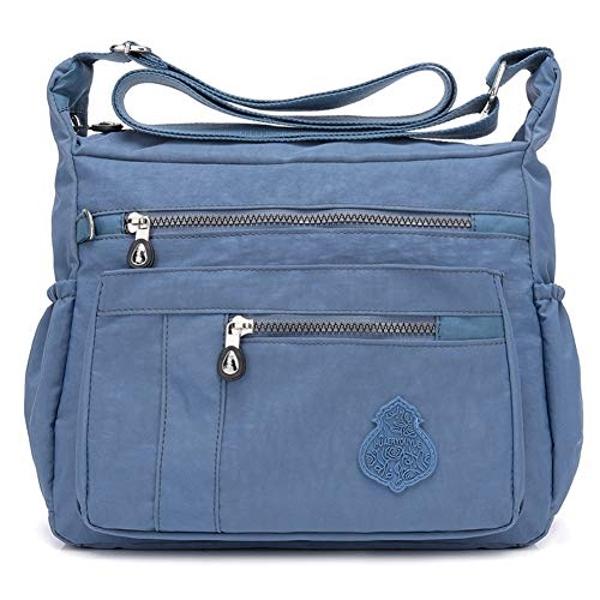 MINTEGRA Crossbody Bag for Women Nylon Waterproof Shoulder Purse Messenger Bag Lightweight Pocketbooks