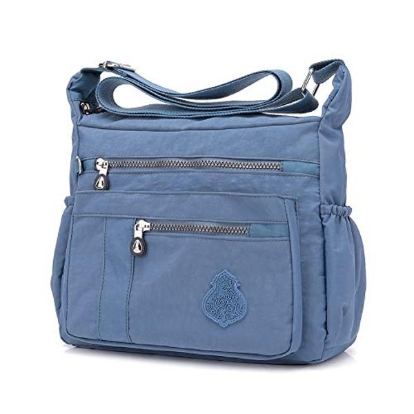 MINTEGRA Crossbody Bag for Women Nylon Waterproof Shoulder Purse Messenger Bag Lightweight Pocketbooks