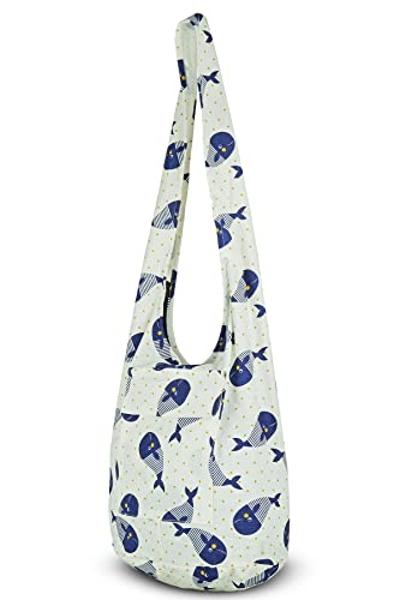 Your Cozy Bags for Women Boho Purses Cotton Bag For Unisex (Little Whale)