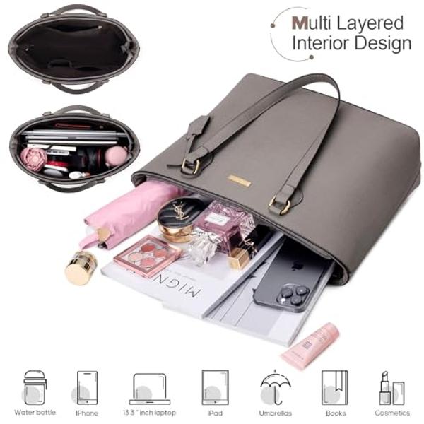 4PCS Women Fashion Handbags Purses Wallet Shoulder Bags Casual Tote Bag Crossbody Bags, Handbag Set Gift for Ladies Girls, Satchel Purse Set for Women