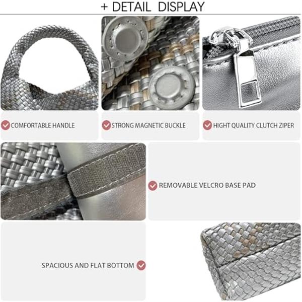 Shoulder Bag for Women - Small Shoulder Purses - White Purse - Cute Trendy Hobo Handbags - Adjustable Strap Vegan Leather - Cream