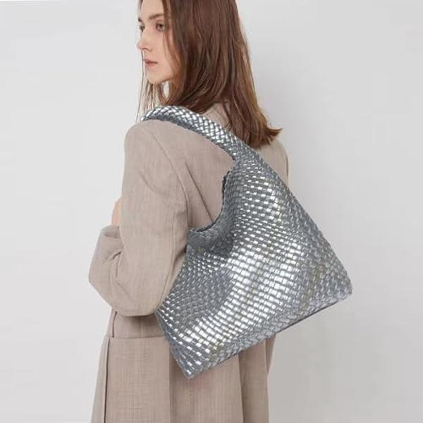 Shoulder Bag for Women - Small Shoulder Purses - Red Purse - Cute Trendy Hobo Handbags - Adjustable Strap Vegan Leather