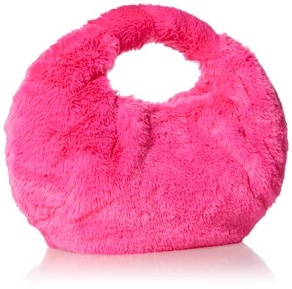 The Drop Women's Addison Soft Volume Top Handle Bag, Hot Pink Fur, One Size