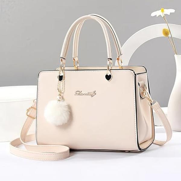 Danssily Purses Handbags for Women Ladies Fashion Crossbody bag Top Handle Satchel Shoulder Bags Totes (white)