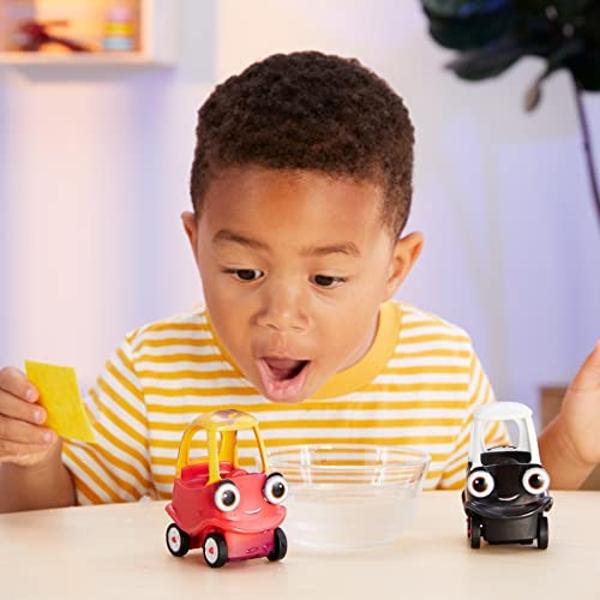 Little Tikes Let’s Go Cozy Coupe™ 2pk Mini Color Change Vehicles for Tabletop or Floor Push Play Car Fun and Color Change for Toddlers, Boys, Girls 3+ Years, Red