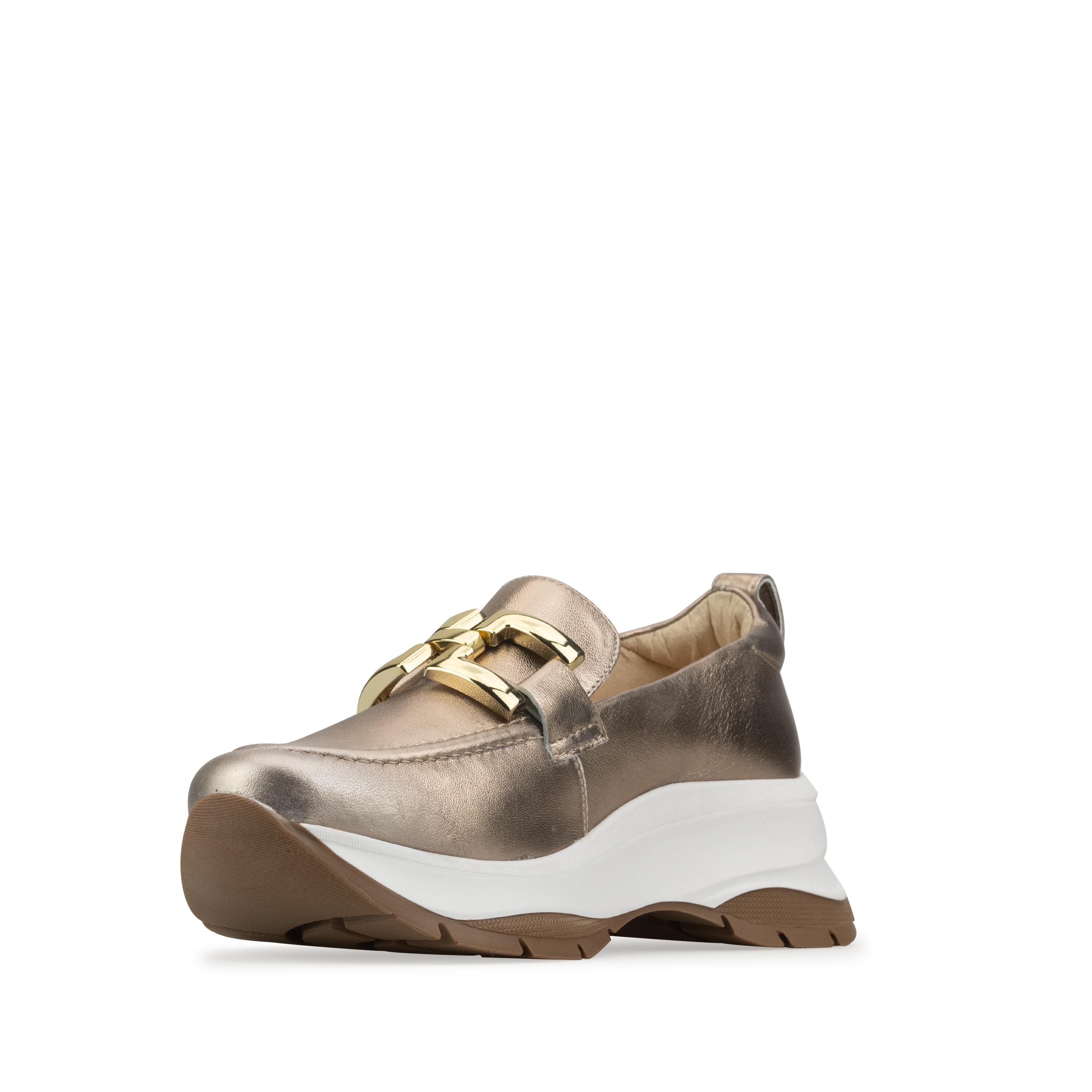 Tenis De Piel Oro Rosado Davenia Elegantes Para Dama Mod. Luna