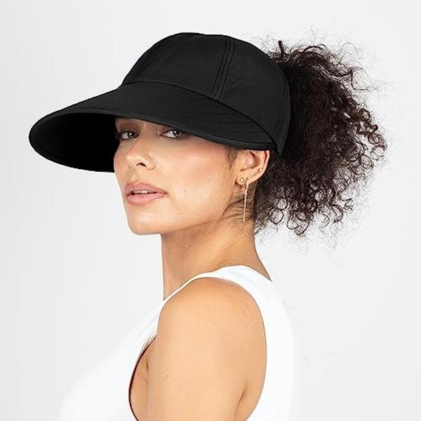 Ponyflo Sunblocker Wide Brim Hat-Black