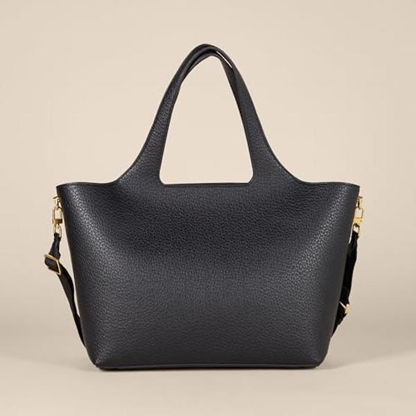 Amazon Essentials Women's Soft Tote Bag, Black, One Size