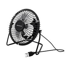 VENTILADOR TAURUS MINIFAN 4 PUL ESCRITORIO 1 VEL 2.5W/5V USB METAL NEGRO