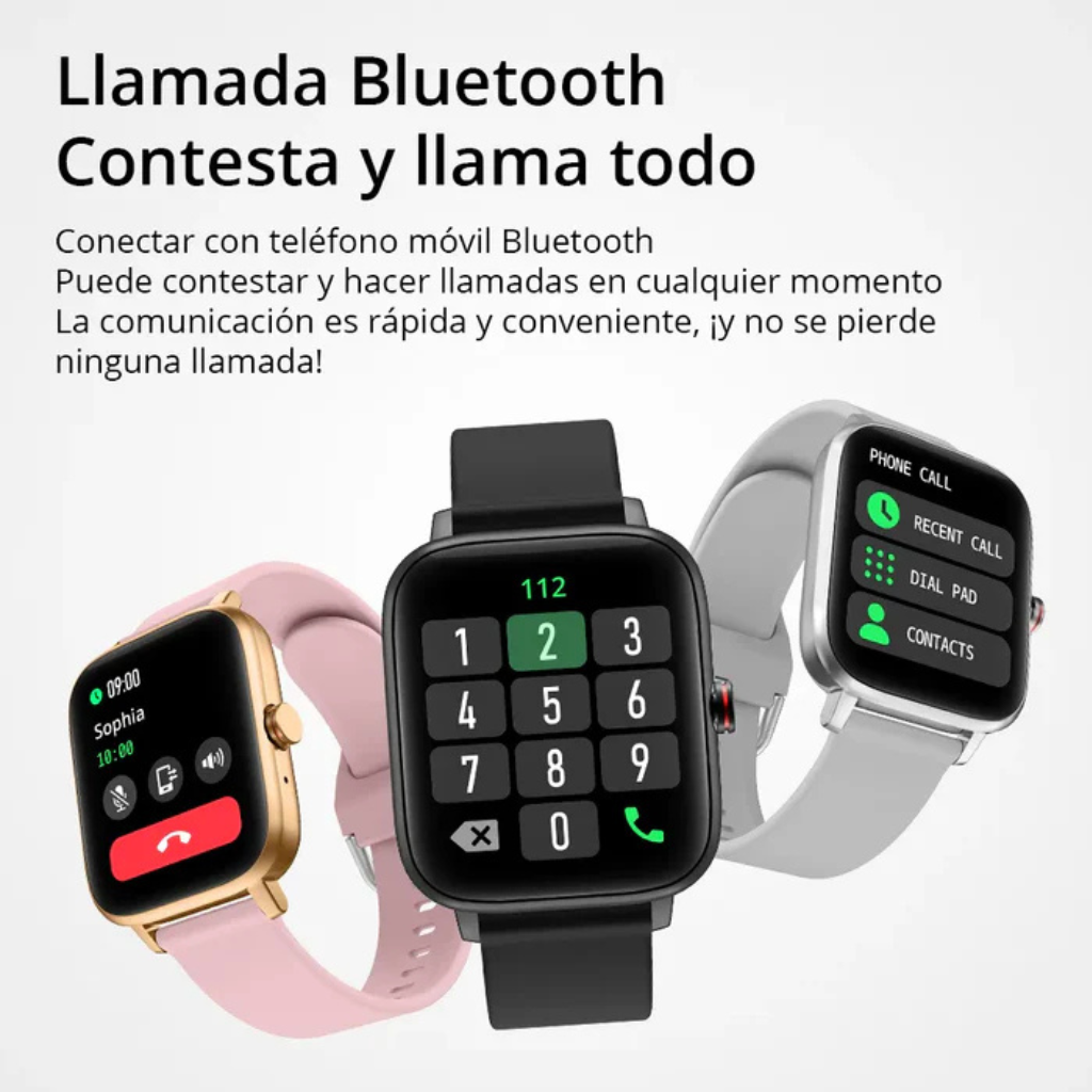 Smartwatch Colmi P8 Max Plateado – Reloj Inteligente Unisex con Llamadas, Salud y Estilo Deportivo