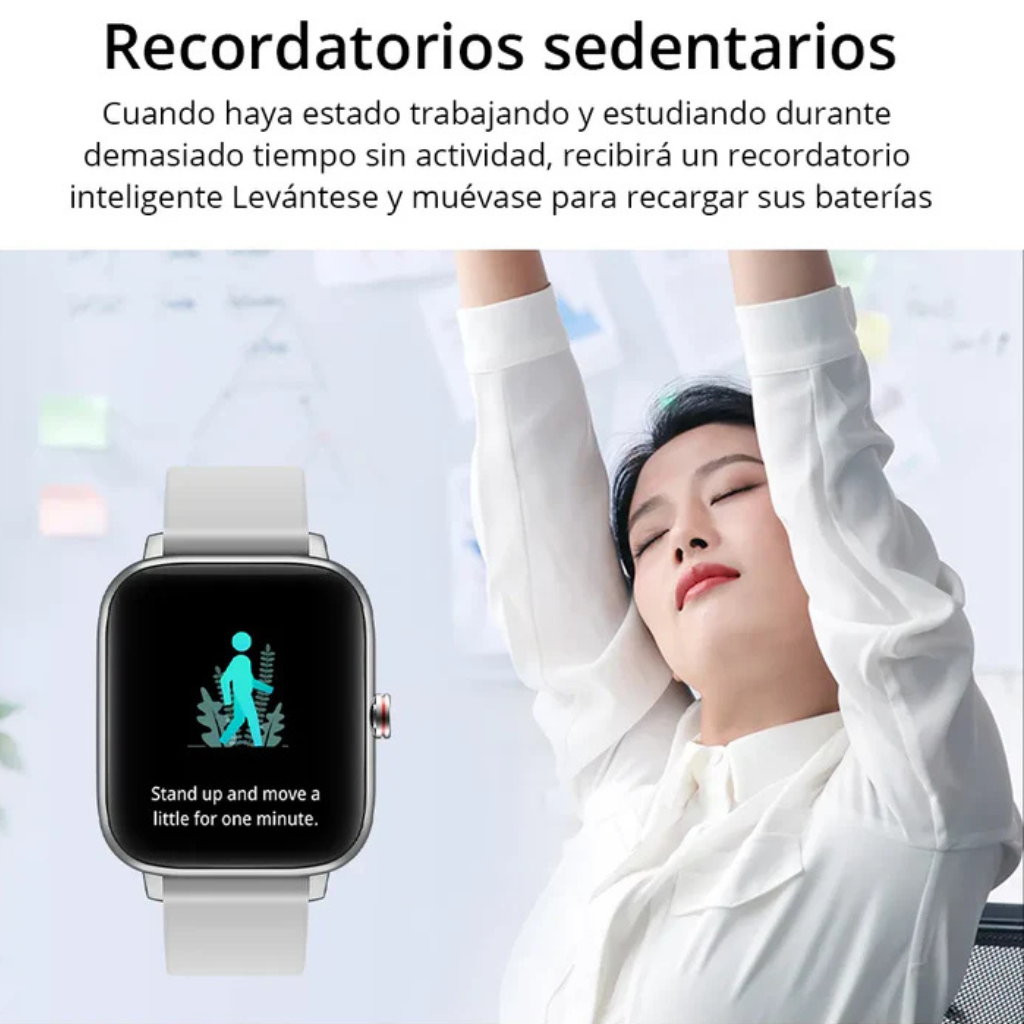 Smartwatch Colmi P8 Max Plateado – Reloj Inteligente Unisex con Llamadas, Salud y Estilo Deportivo