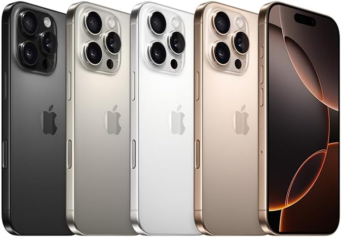 iPhone 16 Pro 128GB Titanium Negro Nuevo E SIM + Funda.