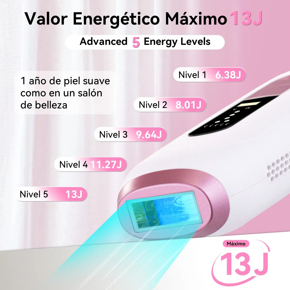 Superflash Láser Depiladora Ipl Pulsada Permanente Para Cuerpo Y Cara Rosa Maquina Depiladora Laser Profesional Maquina Depilacion Definitiva Soprano Aparato Depilacion laser Ipl 127V