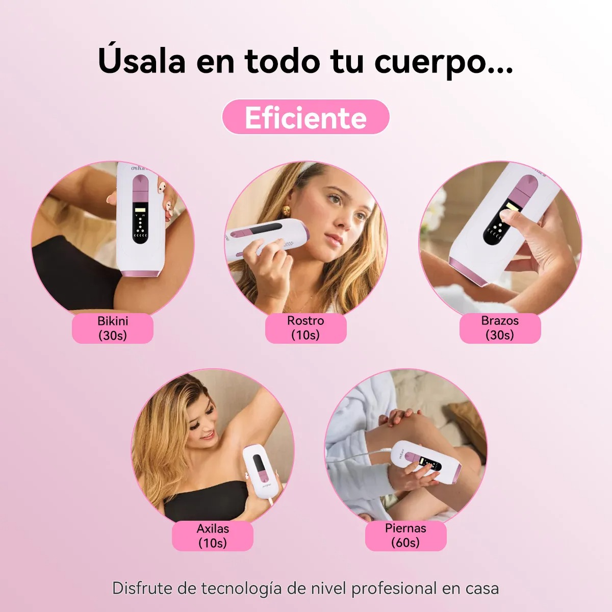 Superflash Láser Depiladora Ipl Pulsada Permanente Para Cuerpo Y Cara Rosa Maquina Depiladora Laser Profesional Maquina Depilacion Definitiva Soprano Aparato Depilacion laser Ipl 127V