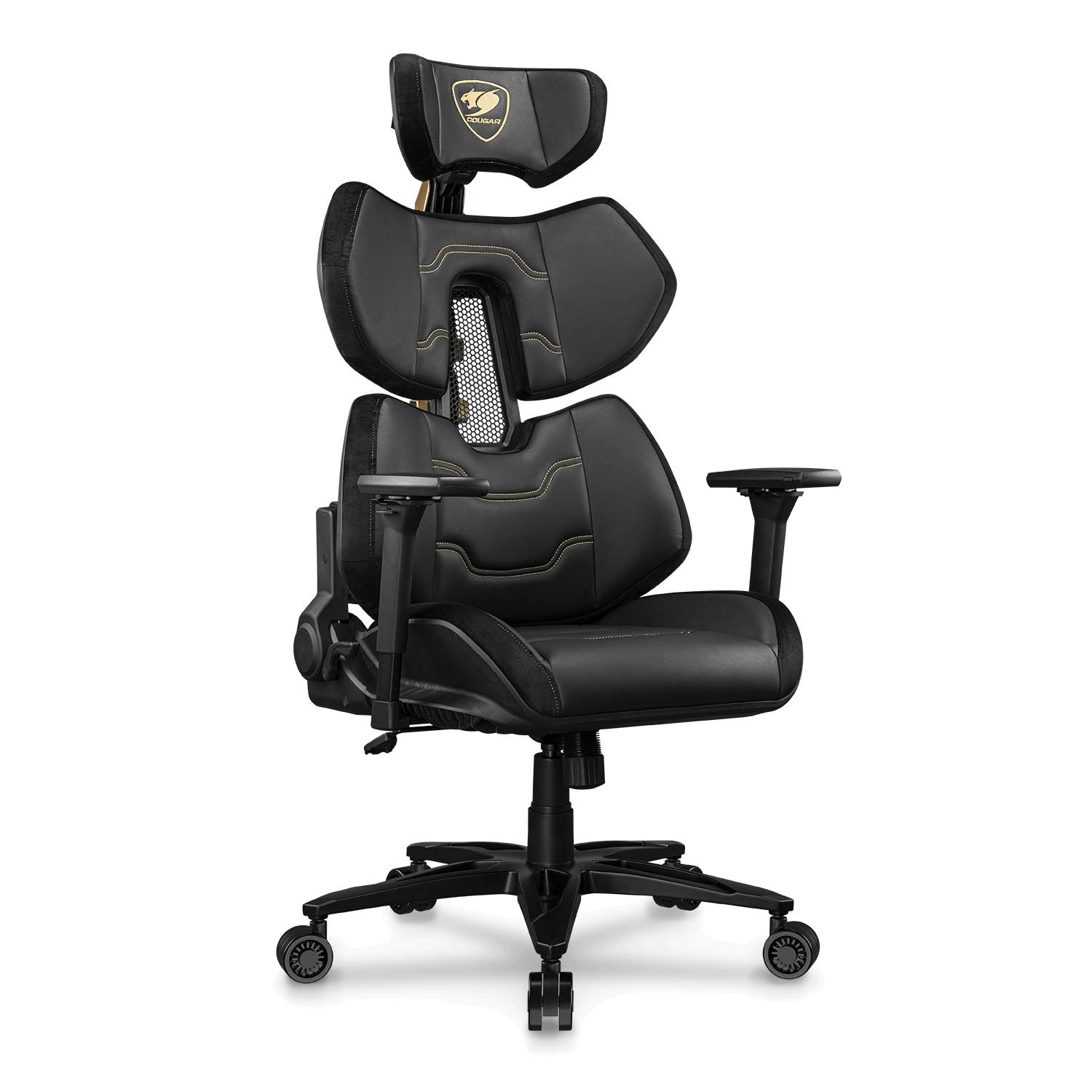 SILLA COUGAR TERMINATOR ELITE BLACK/GOLD ERGONICA SOPORTA 130KG 3MTREGLB.0001