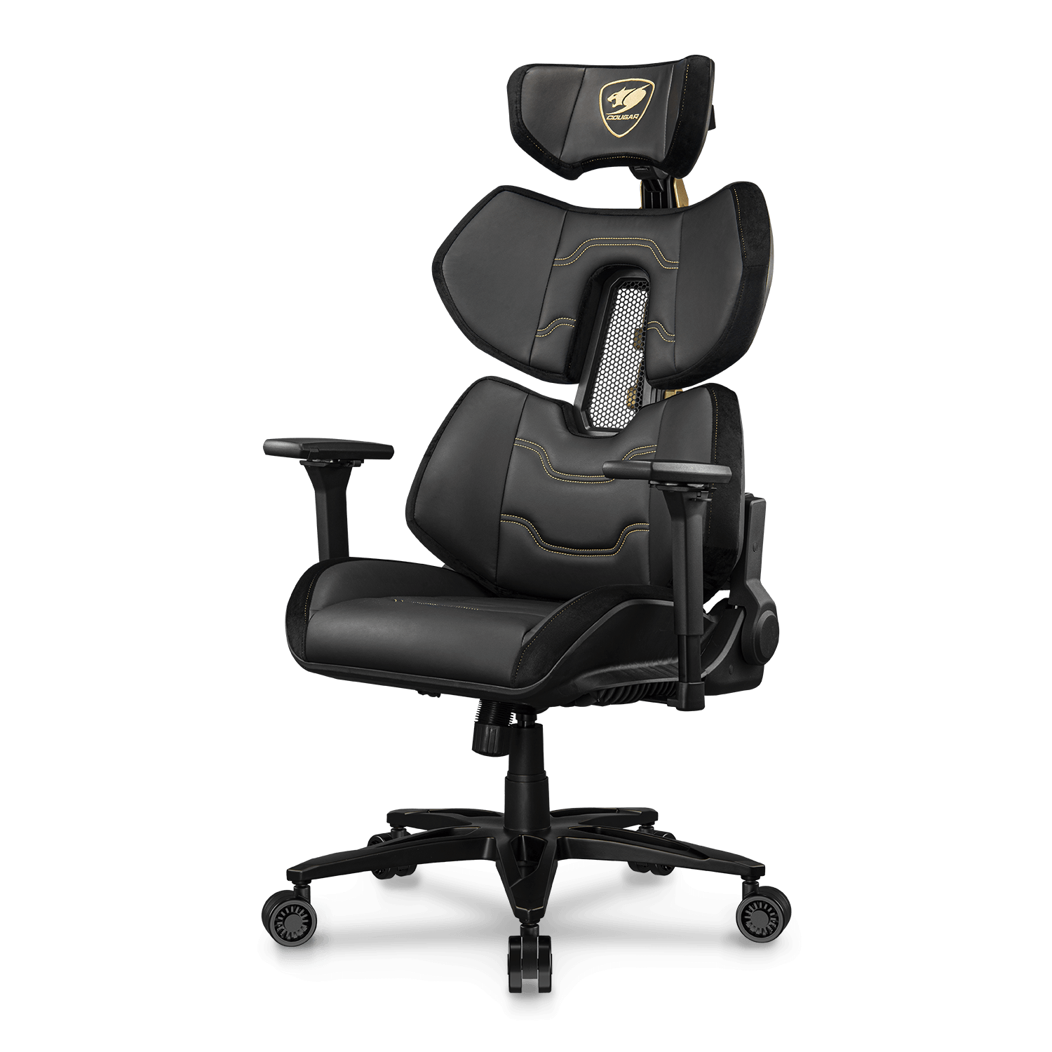 SILLA COUGAR TERMINATOR ELITE BLACK/GOLD ERGONICA SOPORTA 130KG 3MTREGLB.0001