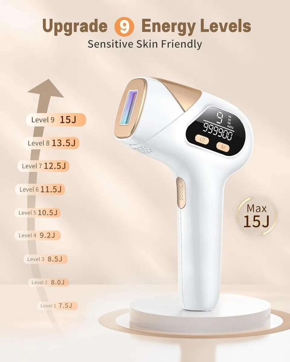 Depiladora Ipl Permanente Amotao Unidad Color Blanco/dorado 110v
