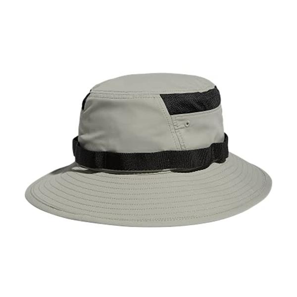 adidas Men's Victory 3 Bucket Hat, Feather Grey/Black, Small-Medium