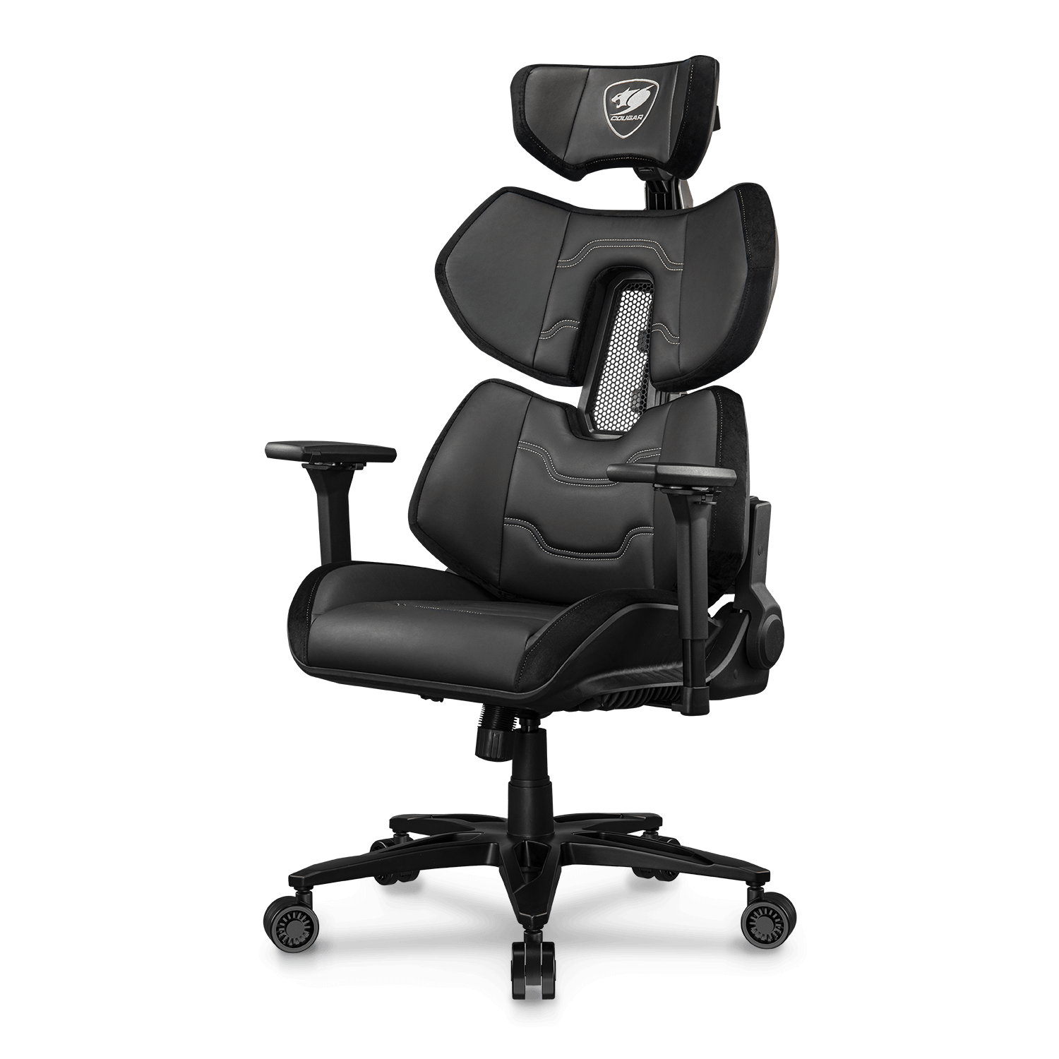 SILLA COUGAR TERMINATOR ELITE BLACK/SILVER ERGONICA SOPORTA 130KG 3MTRESLB.0001