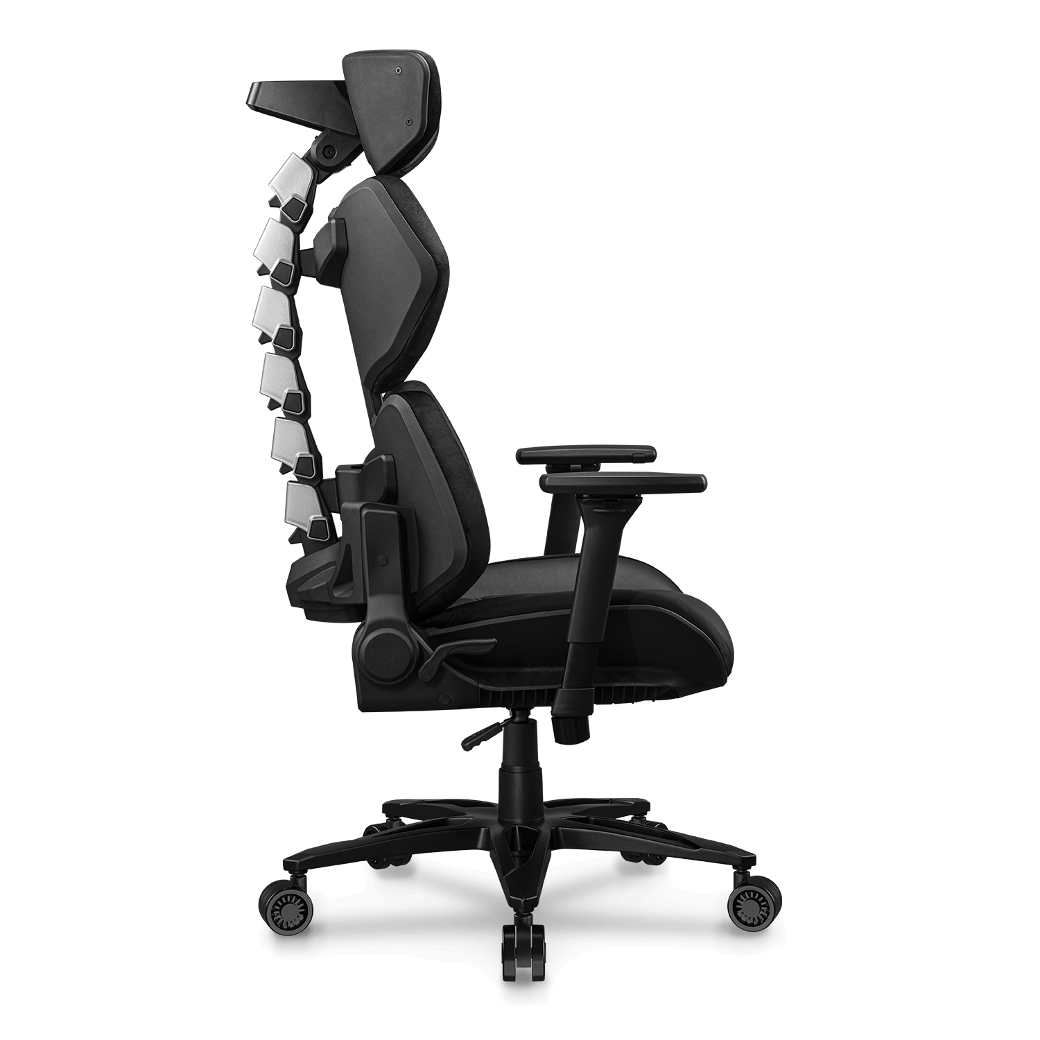 SILLA COUGAR TERMINATOR ELITE BLACK/SILVER ERGONICA SOPORTA 130KG 3MTRESLB.0001