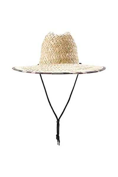 Quiksilver mens Outsider Lifeguard Beach Straw Sun Hat, Green Camo, Small-Medium US