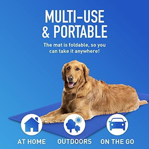 The Green Pet Shop Chillz Gel Mat, Extra Large - Pressure-Activated Cooling Pad for Pets - Non-Toxic, No Water or Refrigeration Needed - Ideal for Home, Travel & Crates