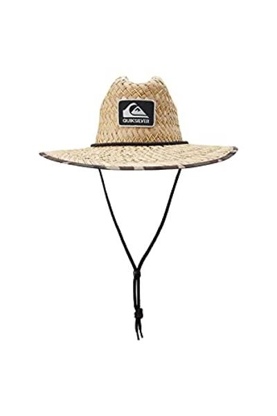 Quiksilver mens Outsider Lifeguard Beach Straw Sun Hat, Green Camo, Small-Medium US