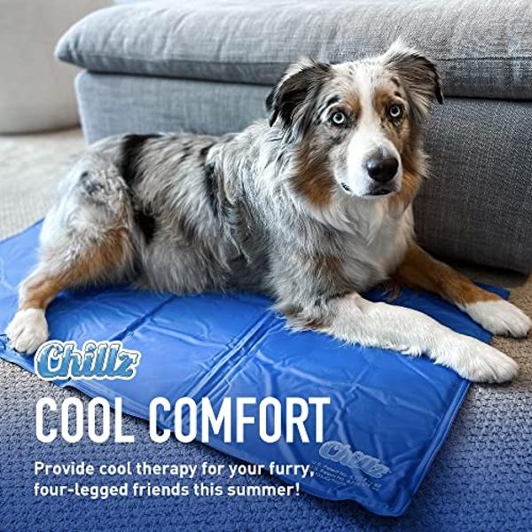 The Green Pet Shop Chillz Gel Mat, Extra Large - Pressure-Activated Cooling Pad for Pets - Non-Toxic, No Water or Refrigeration Needed - Ideal for Home, Travel & Crates
