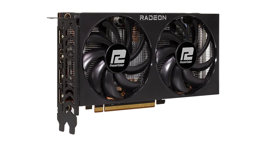 TVIDEO POWER COLOR FIGHTER RADEON RX7600 AMD 8GB GDDR6 HDMI DP RX7600 8G-F