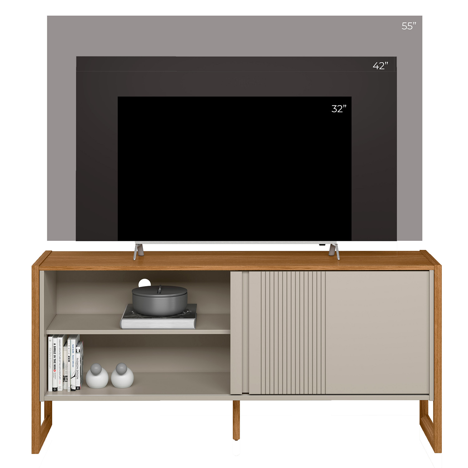 Mesa para TV hasta 55" Gold Bossa