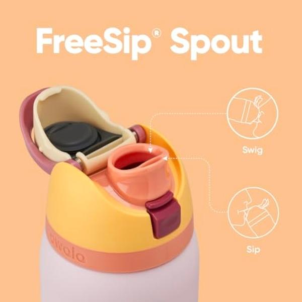 Owala FreeSip Insulated Stainless Steel Water Bottle with Straw for Sports and Travel, BPA-Free Sports Water Bottle, 32 oz, Candy Store