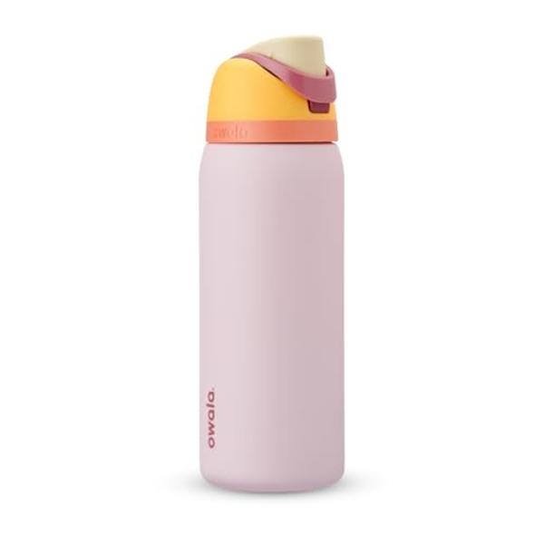 Owala FreeSip Insulated Stainless Steel Water Bottle with Straw for Sports and Travel, BPA-Free Sports Water Bottle, 32 oz, Candy Store
