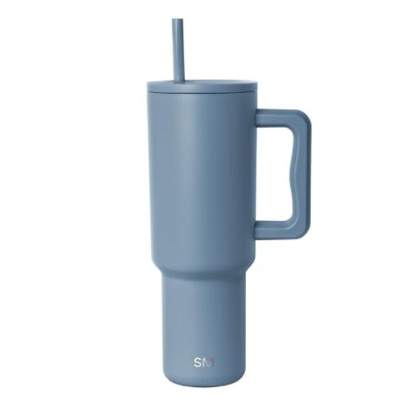 Stanley Quencher H2.0 Tumbler with Handle and Straw 14 oz | Flowstate 3-Position Lid | Cup Holder Compatible for Travel | Insulated Stainless Steel Cup | BPA-Free | Meadow