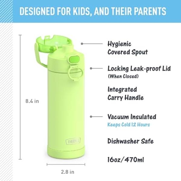 Simple Modern Kids Summit Water Bottle with Straw Lid | Harry Potter 18oz Stainless Steel Cup Insulated Tumbler for Girls, Boys, School | Magical Mashup