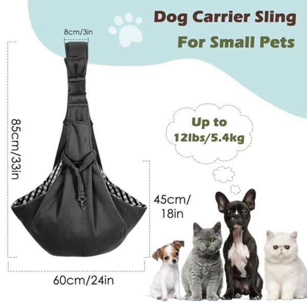 Lesure Small Dog Car Seat for Small Dogs - Waterproof Dog Booster Seat for Car with Storage Pockets, Clip-On Safety Leash and Thickened Memory Foam Filling, Pet Travel Carrier Bed 
