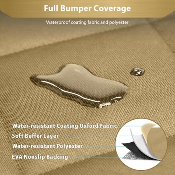 Active Pets Dog Car Seat Cover for Back Seat. Car Seat Protector Dog Hammock for Car - Waterproof Pet Back Seat Cover for Trucks, Sedans & SUVs - Use with Chom Chom Roller Pet Hair