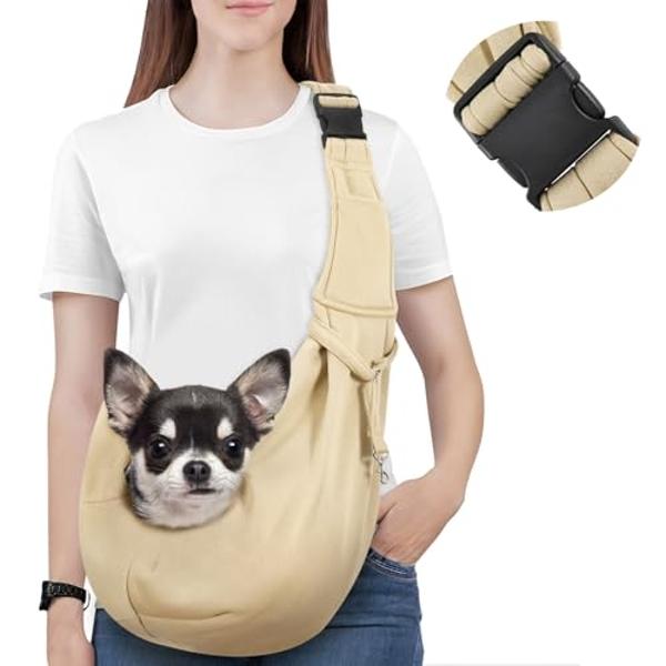 Petbobi Pet Reinforce Car Booster Seat for Dog Cat Portable and Breathable Bag with Seat Belt Dog Carrier Safety Stable for Travel Look Out,with Clip on Leash with PVC Tube (Foot)