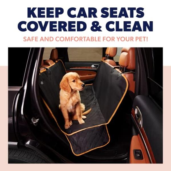 PETICON Waterproof Scratchproof Pet Bench Seat Covers for Cars, Trucks, SUVs, Nonslip Durable Back Seat Cover for Dogs, Washable Backseat Protection, Gray