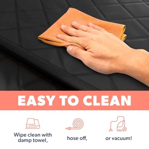 Active Pets Dog Car Seat Cover for Back Seat. Car Seat Protector Dog Hammock for Car - Waterproof Pet Back Seat Cover for Trucks, Sedans & SUVs - Use with Chom Chom Roller Pet Hair