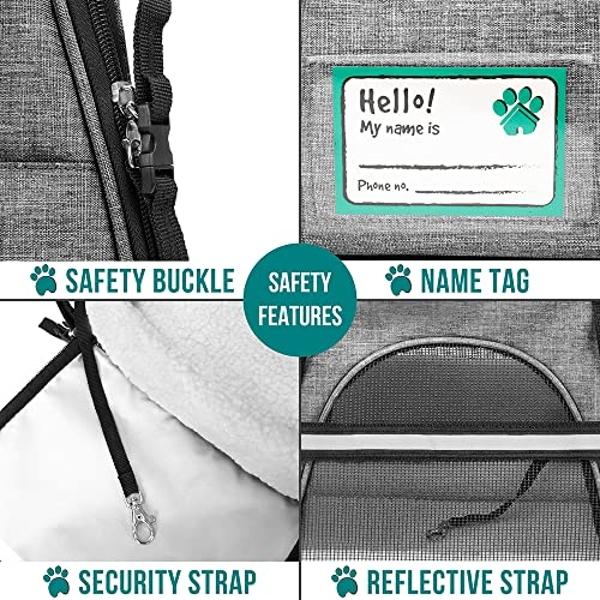 PetAmi Airline Approved Pet Carrier for Cat, Soft Sided Dog Carrier for Small Dog, Cat Travel Supplies Accessories Indoor Cat, Ventilated Pet Carrying Bag Medium Large Kitten Puppy