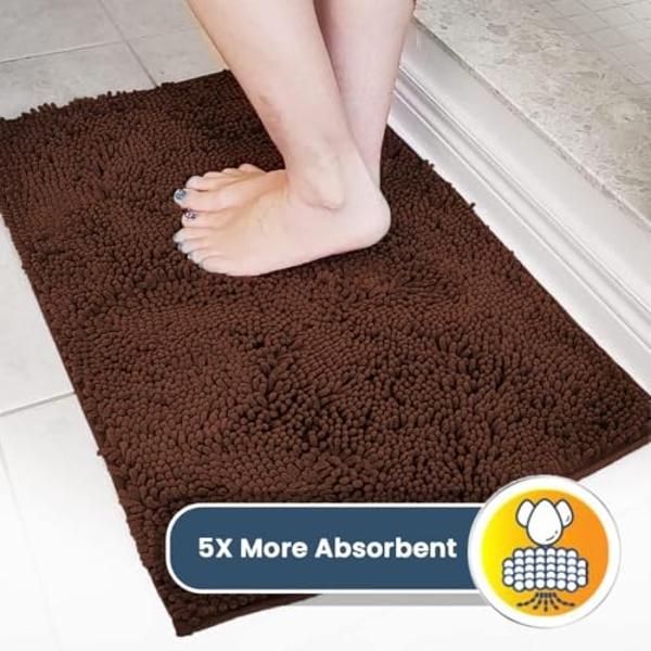 Muddy Mat® Shown on TV – Super Absorbent Microfiber Dog Door Mat for Muddy Paws, Non-Slip Washable Pet Rug, Quick Dry Chenille Entryway Carpet, Machine Washable Indoor Outdoor mat,