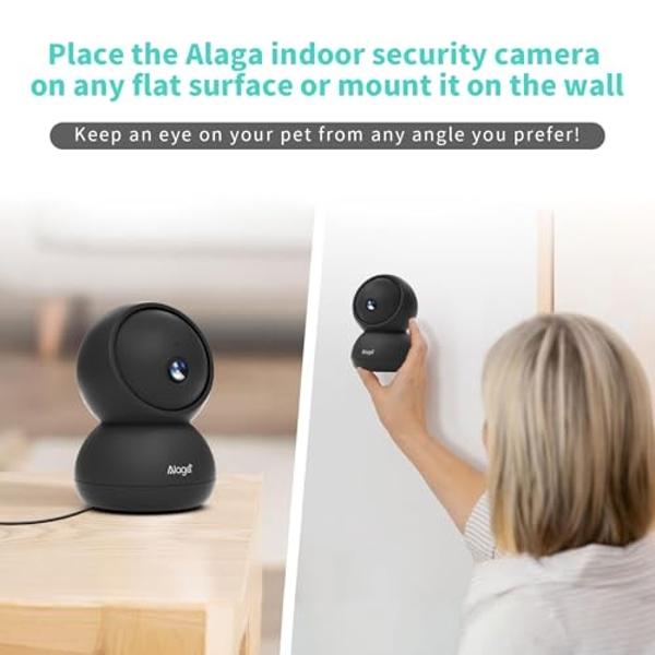 SKYMEE Dog Camera Treat Dispenser,WiFi Full HD Pet Camera with Two-Way Audio and Night Vision,Compatible with Alexa (2.4G WiFi ONLY) (Petalk AI)