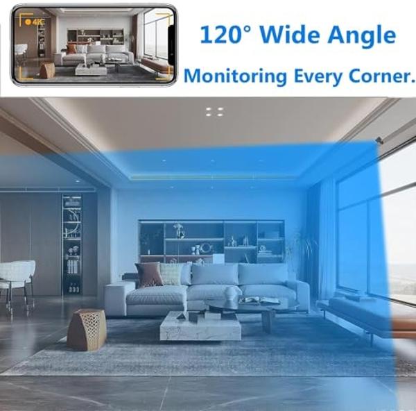 Wireless WIFI Home Security Camera Body Indoor Outdoor Security Cam Room Cameras 1080P HD With Night Vision, Motion Detection Phone Application built-in battery Cat Dog Camera For 
