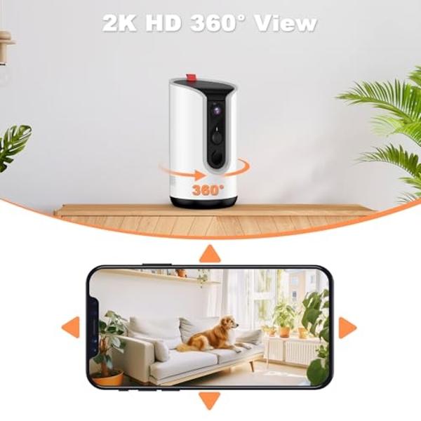 Furbo Dog Camera: Treat Tossing, Full HD Wifi Pet Camera and 2-Way Audio, Designed for Dogs, Compatible with Alexa (As Seen On Ellen)