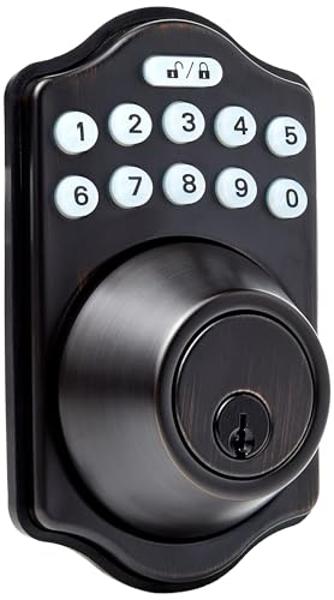 Kwikset Halo Wi-Fi Smart Lock, Keyless Entry Front Door Touchscreen Deadbolt, App Control, Grade AAA Certified, Easy Install No Hub, Venetian Bronze Finish, Digital Remote Lock